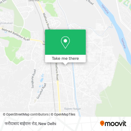 फरीदाबाद बाईपास रोड map