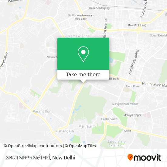 अरुणा आसफ अली मार्ग map