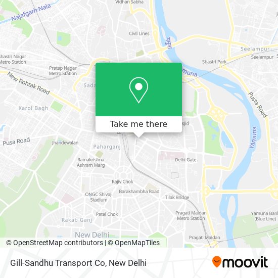 Gill-Sandhu Transport Co map