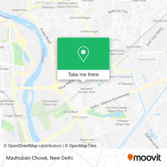 Madhuban Chowk map
