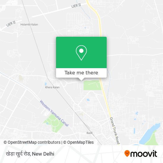खेड़ा खुर्द रोड map