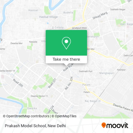 Prakash Model School map