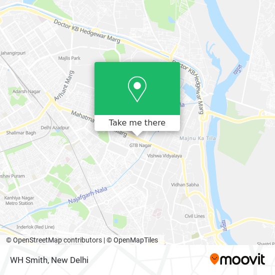 WH Smith map