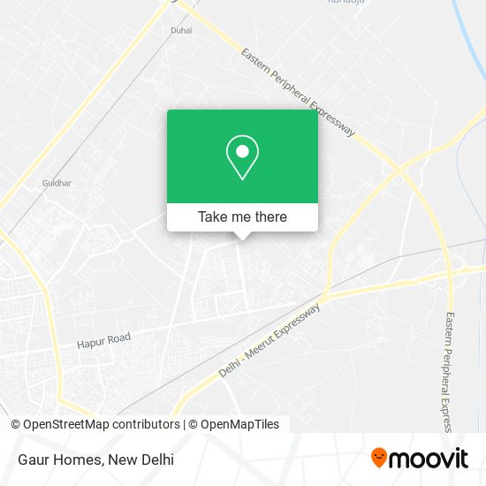 Gaur Homes map