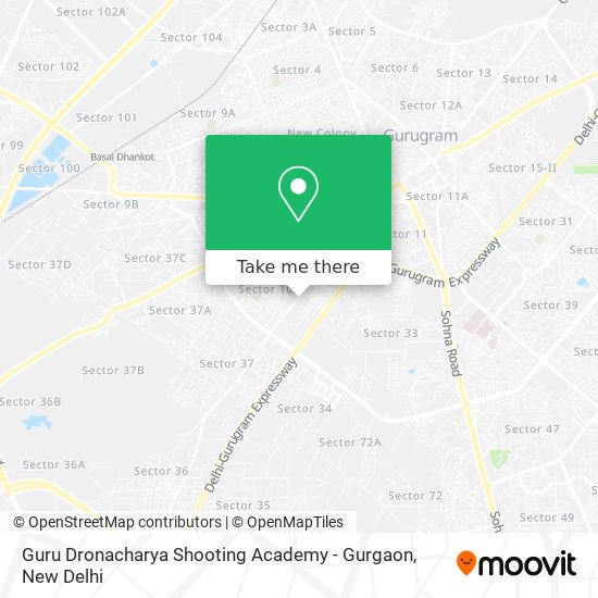 Guru Dronacharya Shooting Academy - Gurgaon map