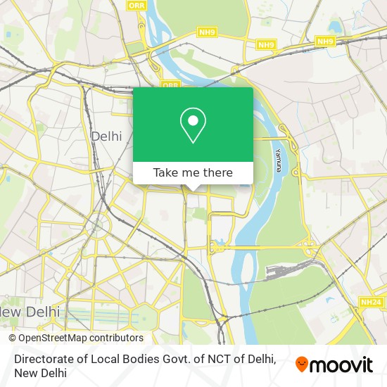 Directorate of Local Bodies Govt. of NCT of Delhi map