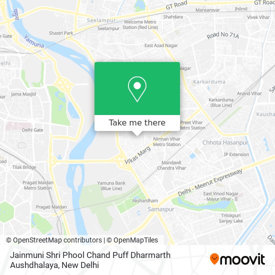 Jainmuni Shri Phool Chand Puff Dharmarth Aushdhalaya map