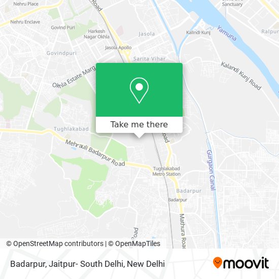Badarpur, Jaitpur- South Delhi map