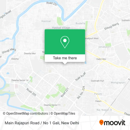 Main Rajapuri Road / No 1 Gali map