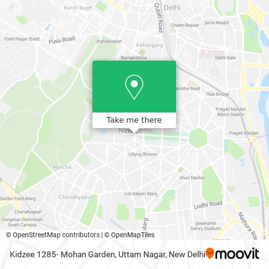 Kidzee 1285- Mohan Garden, Uttam Nagar map