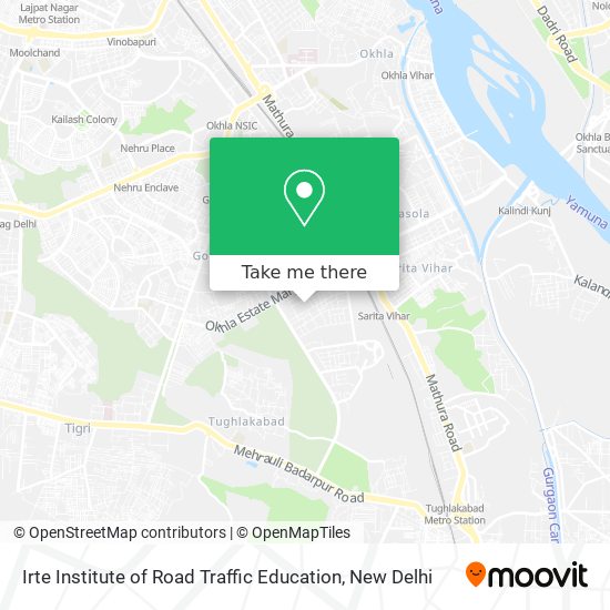 Irte Institute of Road Traffic Education map