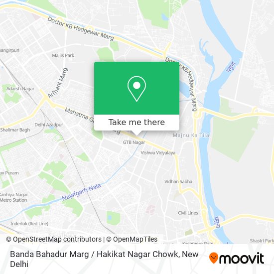 Banda Bahadur Marg / Hakikat Nagar Chowk map