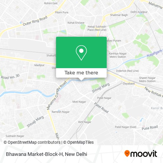 Bhawana Market-Block-H map