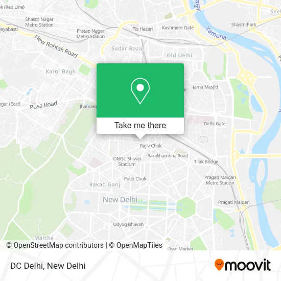 DC Delhi map