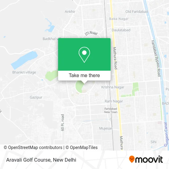 Aravali Golf Course map