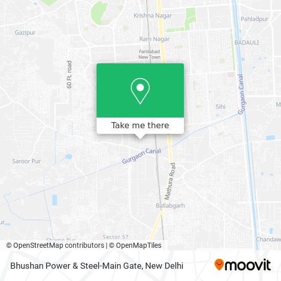 Bhushan Power & Steel-Main Gate map