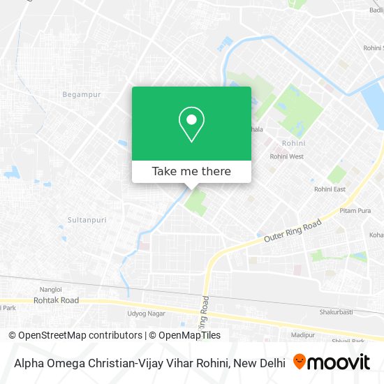 Alpha Omega Christian-Vijay Vihar Rohini map