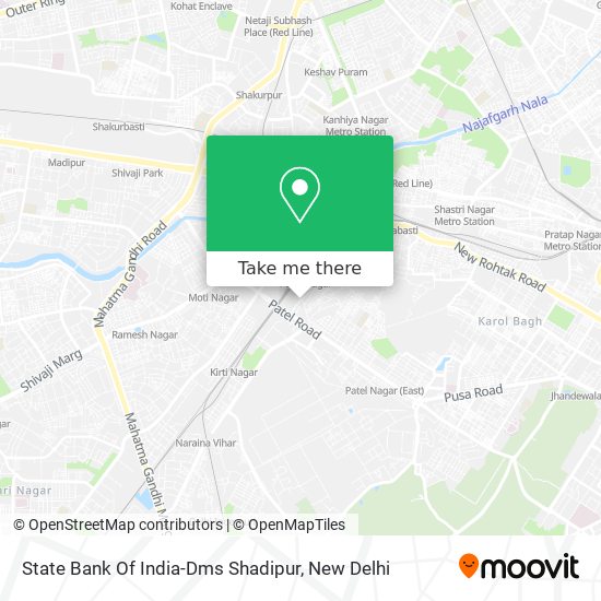 State Bank Of India-Dms Shadipur map