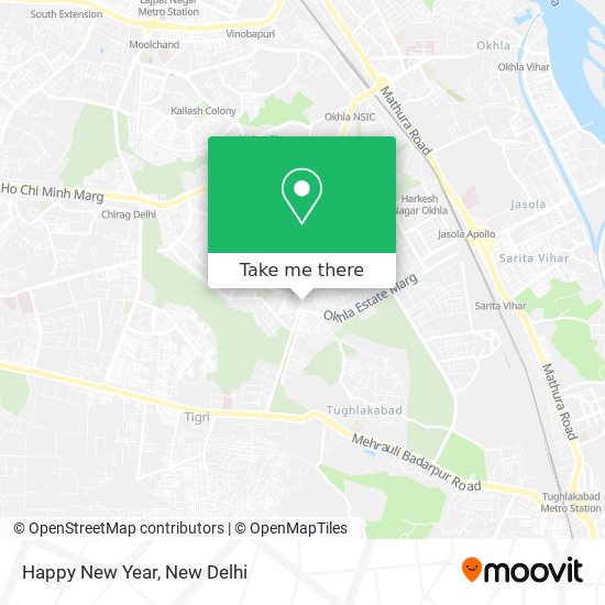 Happy New Year map