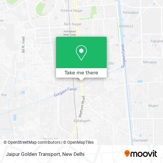 Jaipur Golden Transport map