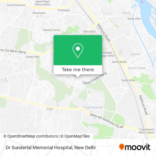 Dr Sunderlal Memorial Hospital map