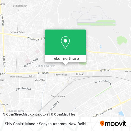 Shiv Shakti Mandir Sanyas Ashram map