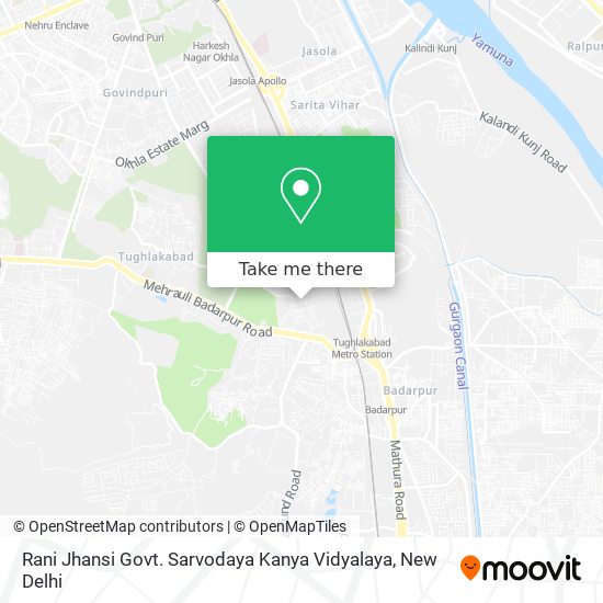 Rani Jhansi Govt. Sarvodaya Kanya Vidyalaya map