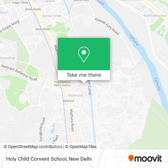 Holy Child Convent School map