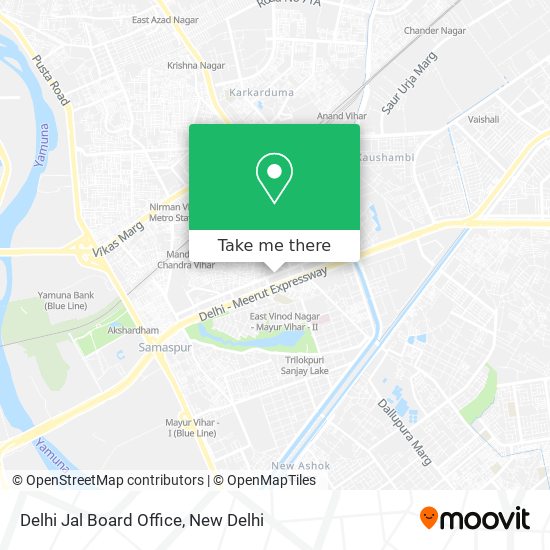 Delhi Jal Board Office map