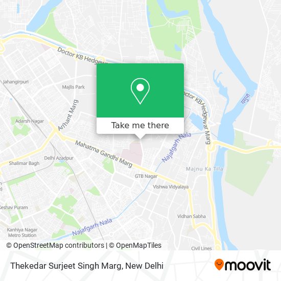 Thekedar Surjeet Singh Marg map