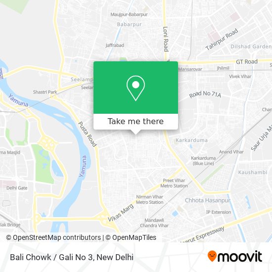 Bali Chowk / Gali No 3 map