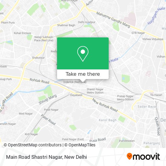 Main Road Shastri Nagar map