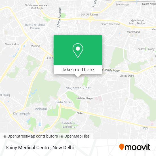 Shiny Medical Centre map