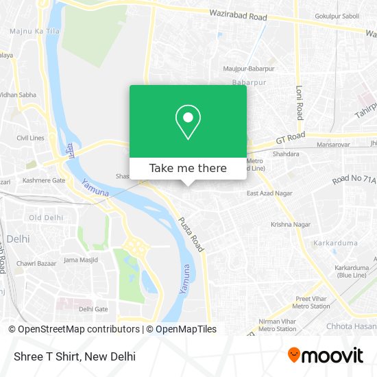 Shree T Shirt map