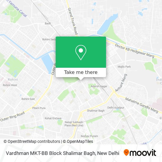 Vardhman MKT-BB Block Shalimar Bagh map