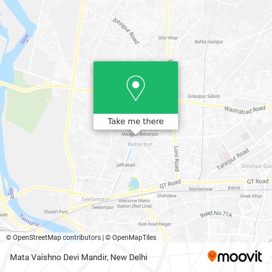 Mata Vaishno Devi Mandir map