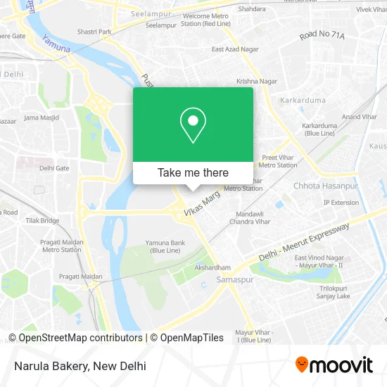 Narula Bakery map