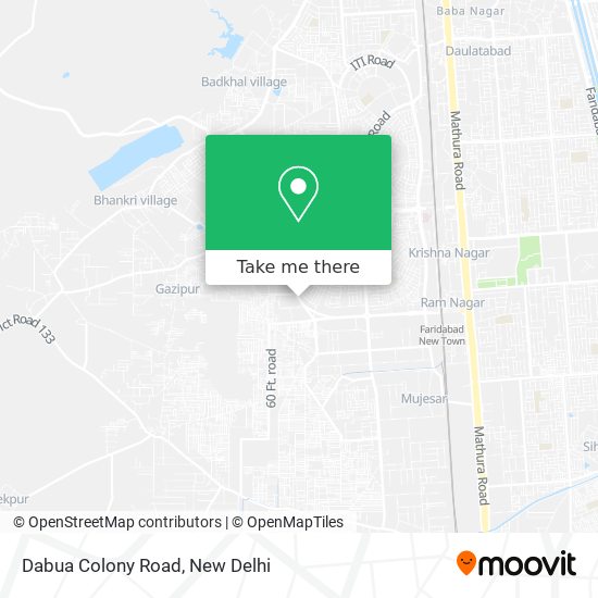 Dabua Colony Road map