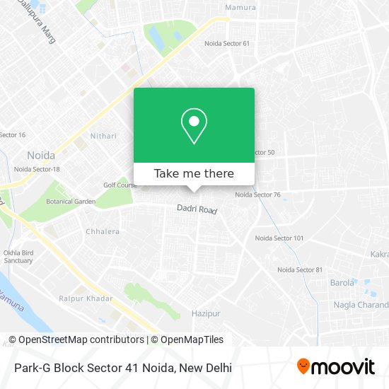 Park-G Block Sector 41 Noida map