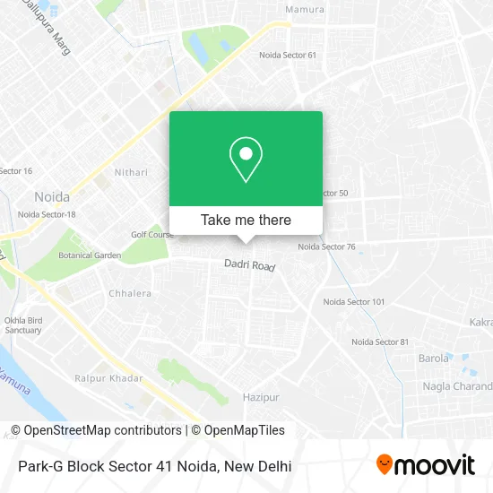 Park-G Block Sector 41 Noida map