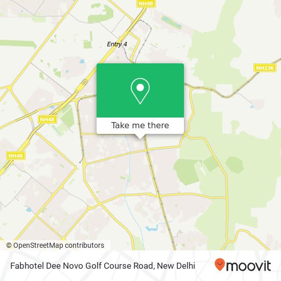 Fabhotel Dee Novo Golf Course Road map