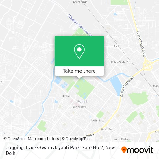 Jogging Track-Swarn Jayanti Park Gate No 2 map