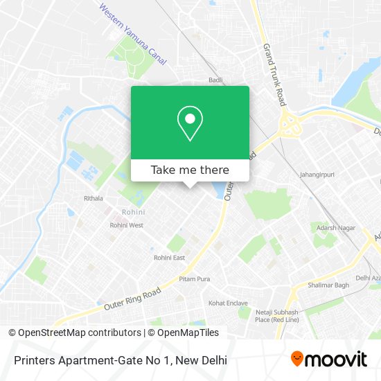 Printers Apartment-Gate No 1 map
