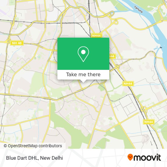 Blue Dart DHL map