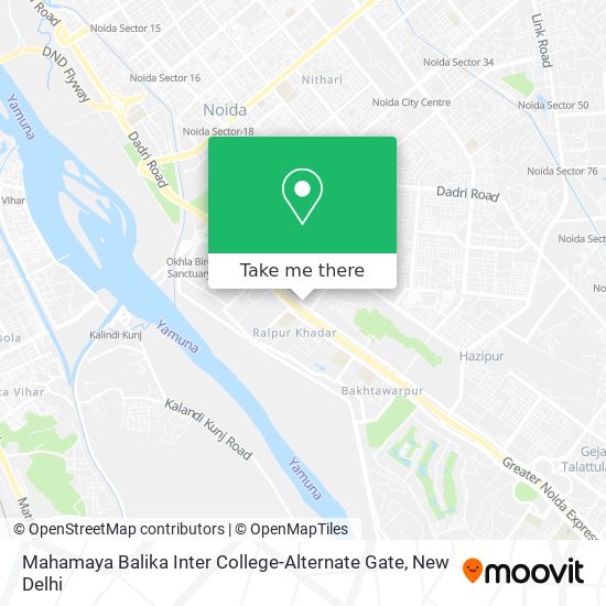 Mahamaya Balika Inter College-Alternate Gate map