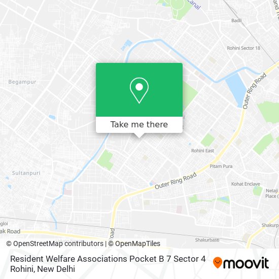 Resident Welfare Associations Pocket B 7 Sector 4 Rohini map
