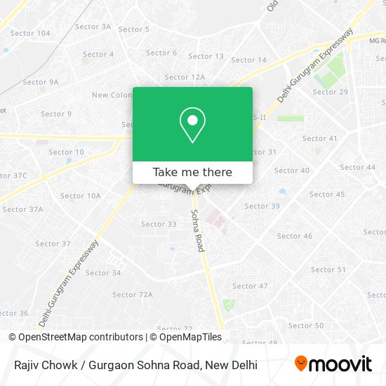 Rajiv Chowk Gurgaon Map How To Get To Rajiv Chowk / Gurgaon Sohna Road By Bus Or Metro?