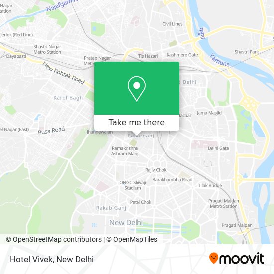 Hotel Vivek map