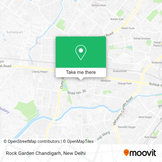 Rock Garden Chandigarh map