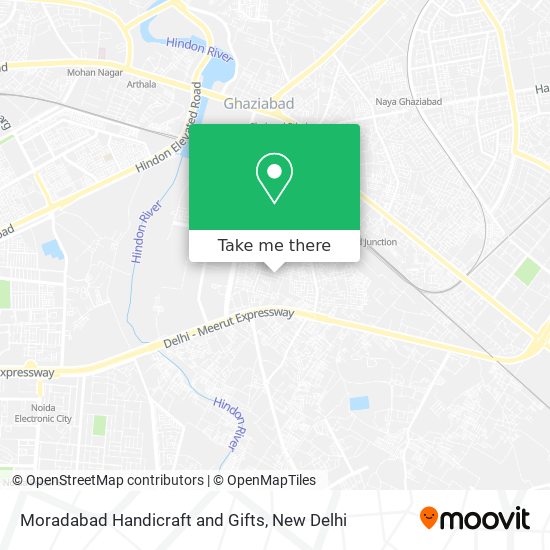 Moradabad Handicraft and Gifts map